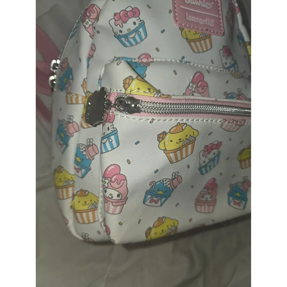 Loungefly Sanrio hello kitty cupcake character mini backpack purse bookbag bag!